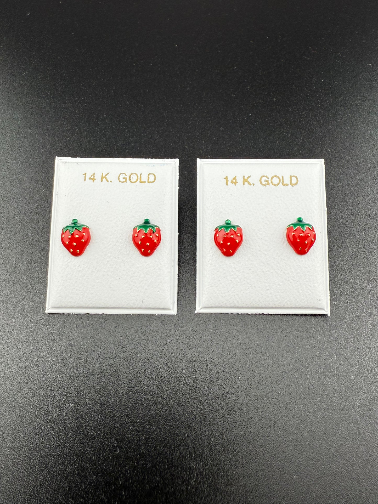 Gold 14k Screw-back earrings Cz