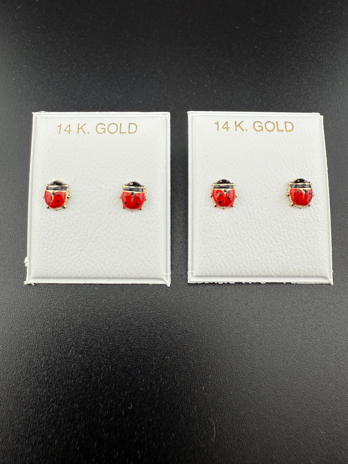 Gold 14k Screw-back earrings Cz