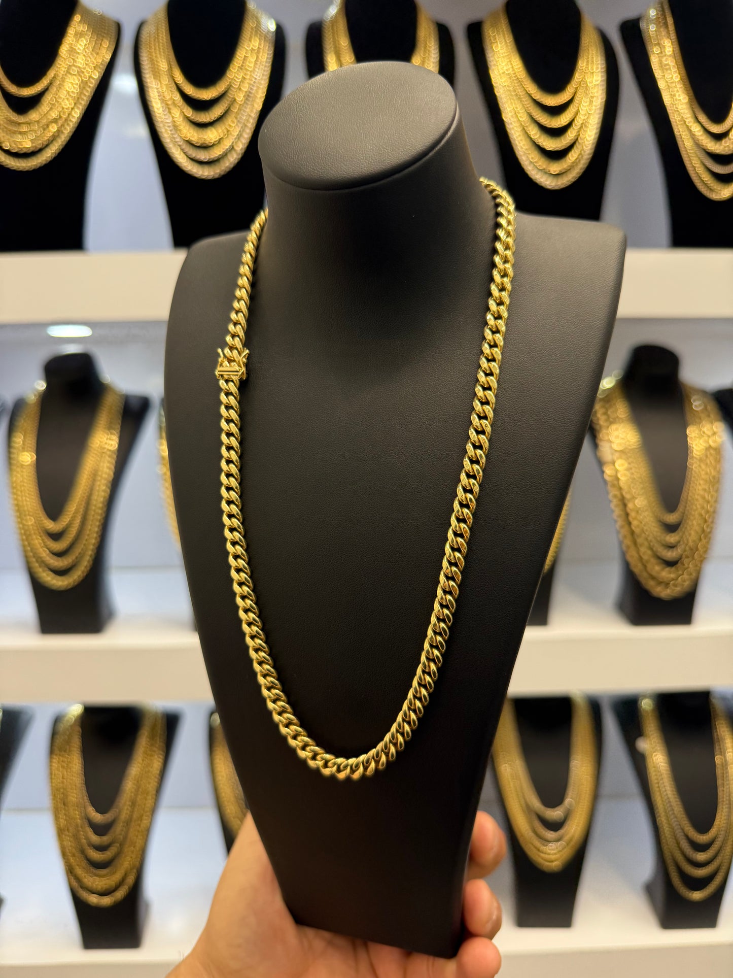 Semisolid 10k Miami Chain 7.5mm 24”