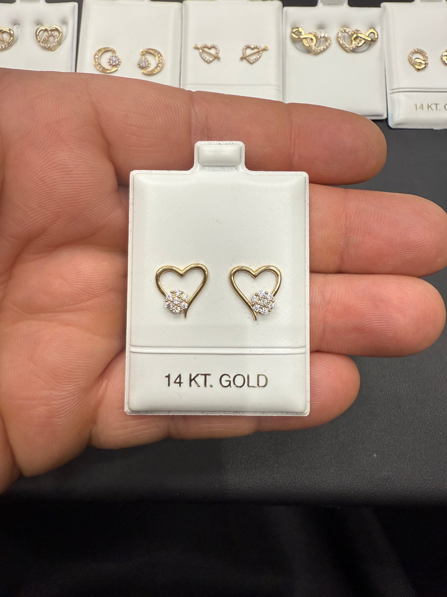 Gold 14k Earrings Cz