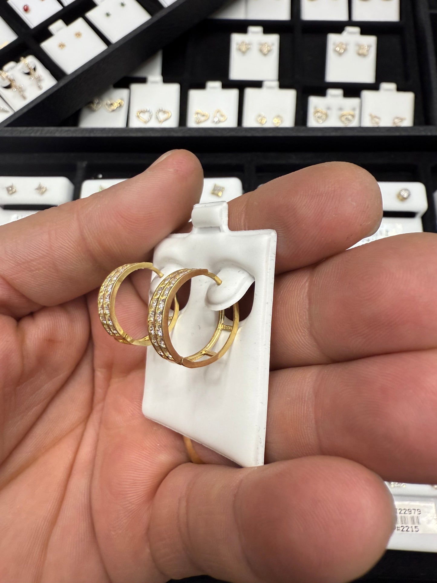 Gold 10k Earrings Cz