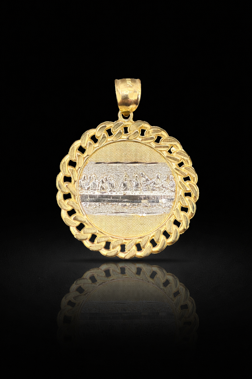 Gold 10k Last Supper Pendant