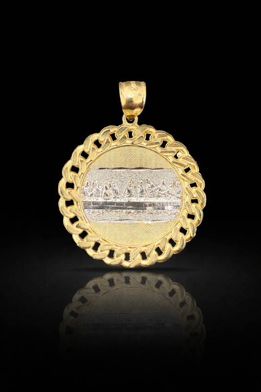 Gold 10k Last Supper Pendant