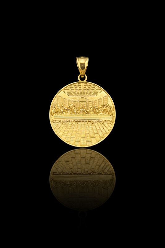 Gold 10k Last supper Pendant