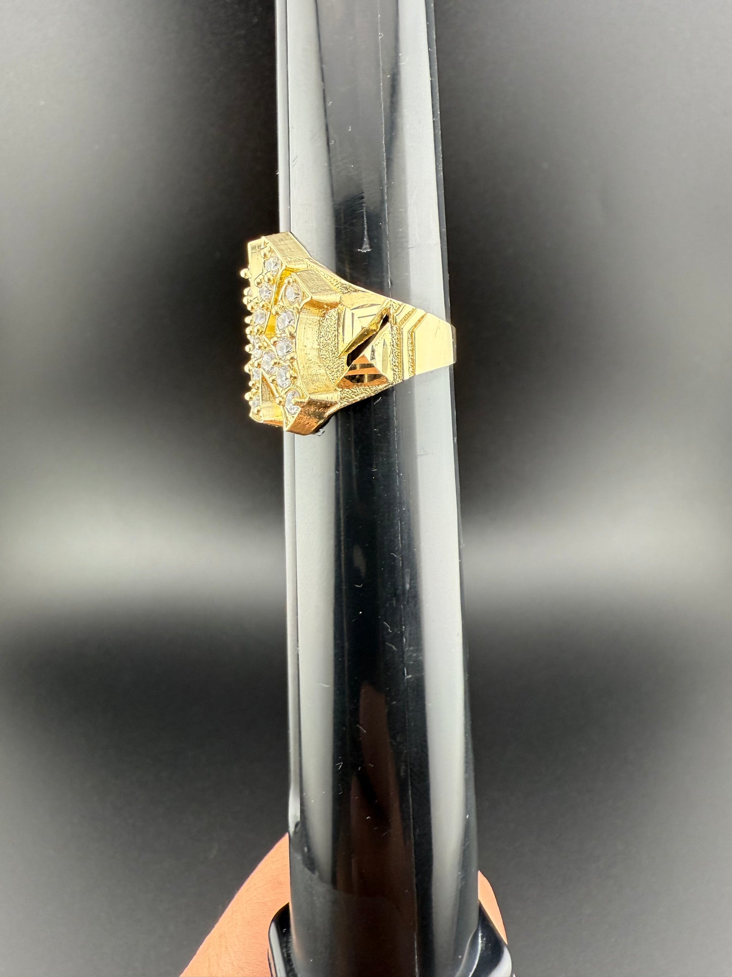 Gold 10k NY Ring Cz