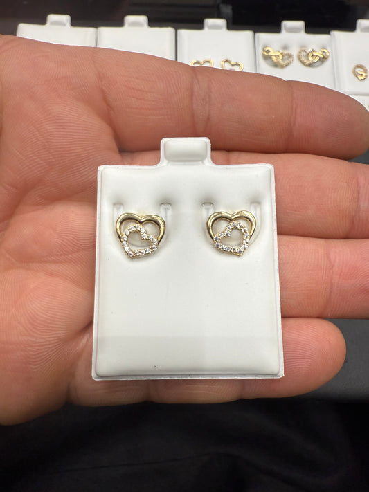 Gold 10k Earrings Cz