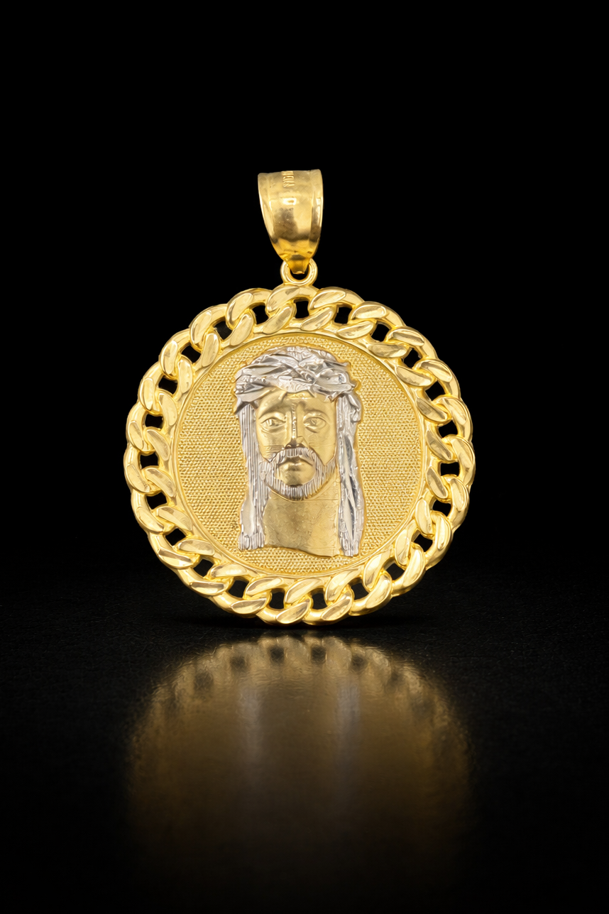 Gold 10k Jesus Pendant