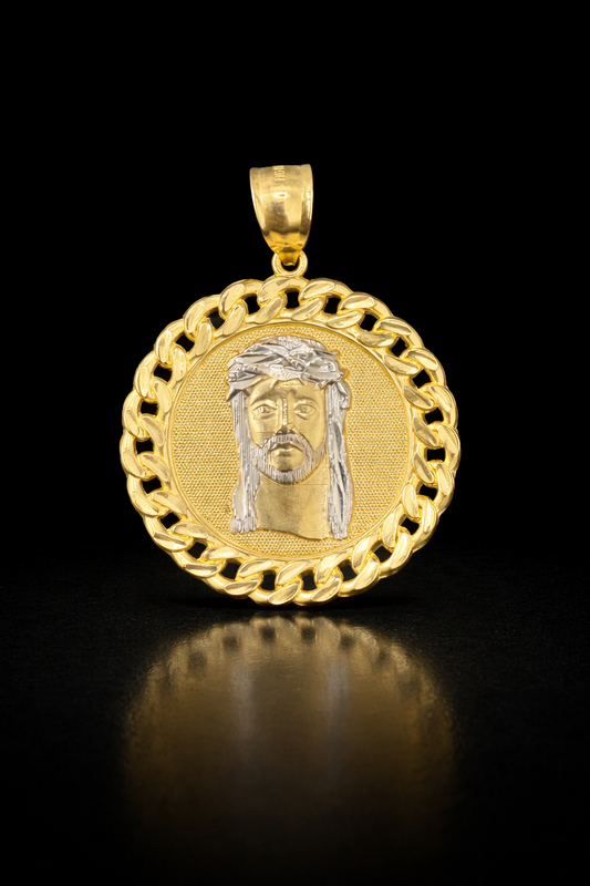 Gold 10k Jesus Pendant