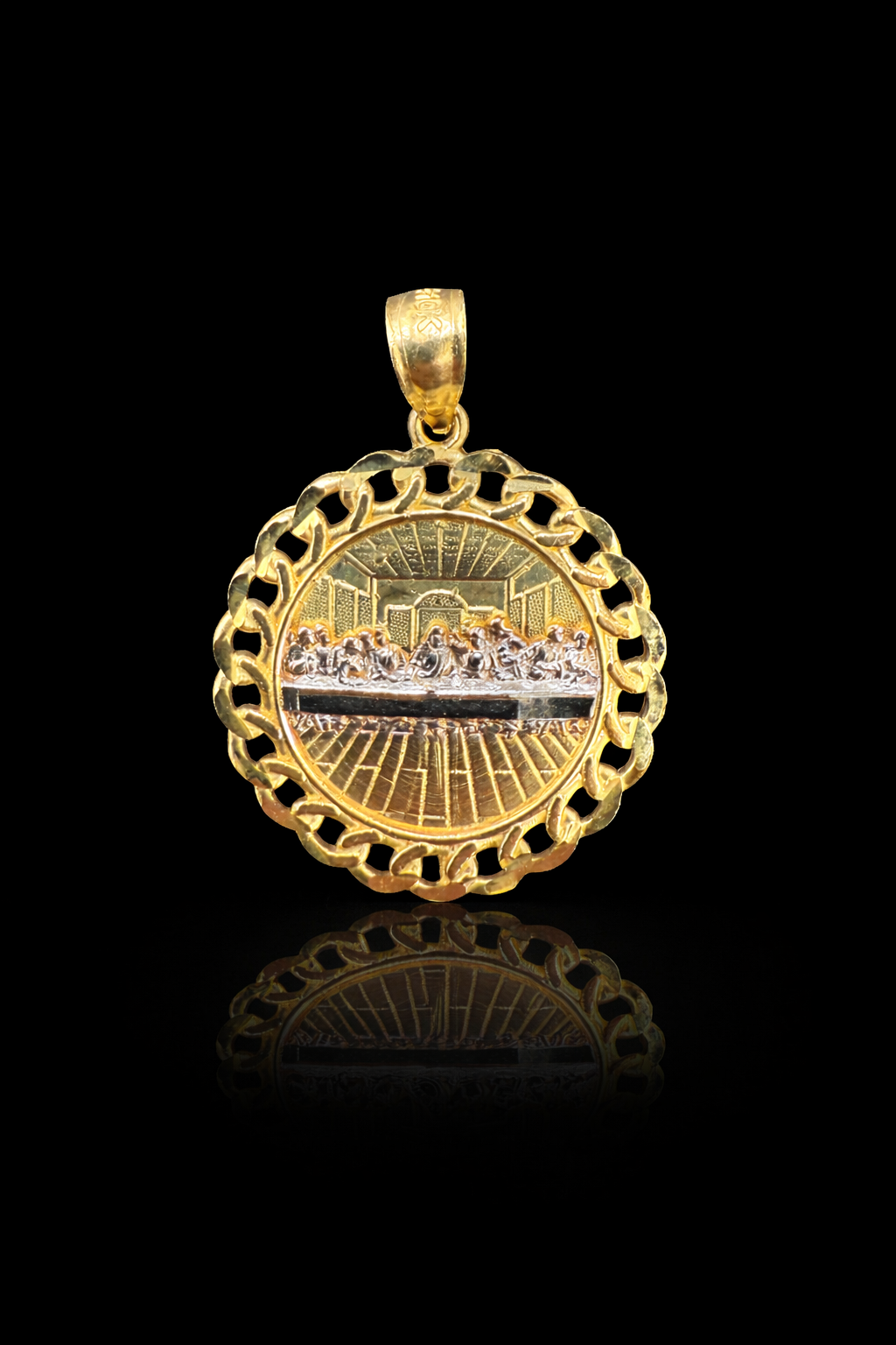 Gold 10k Jesus Pendant
