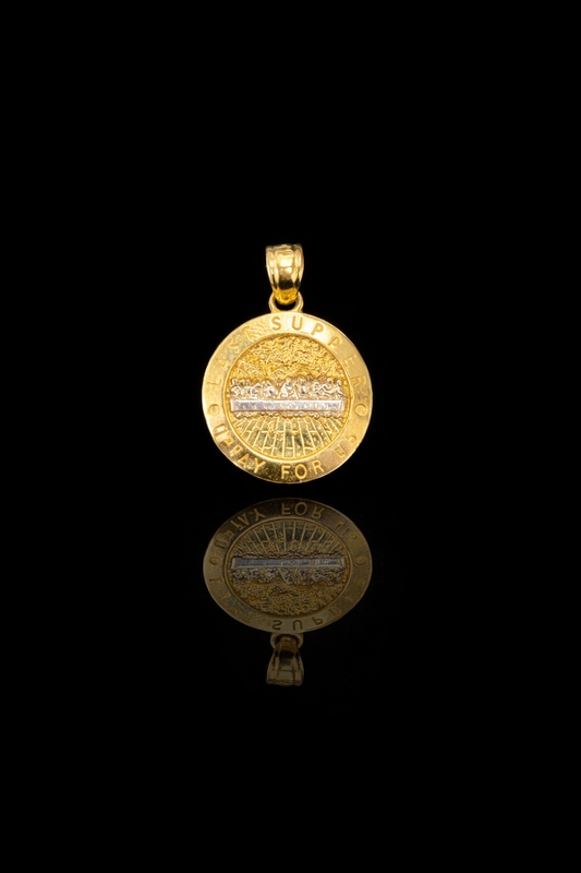 Gold 10k Last supper pendant