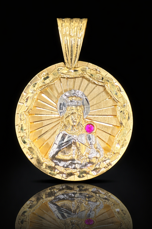Solid Gold 14k St. Barbara