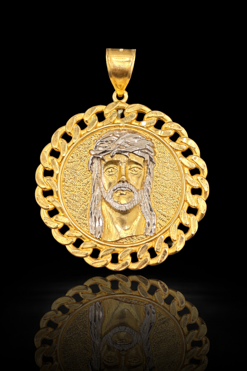 Gold 10k Jesus Pendant