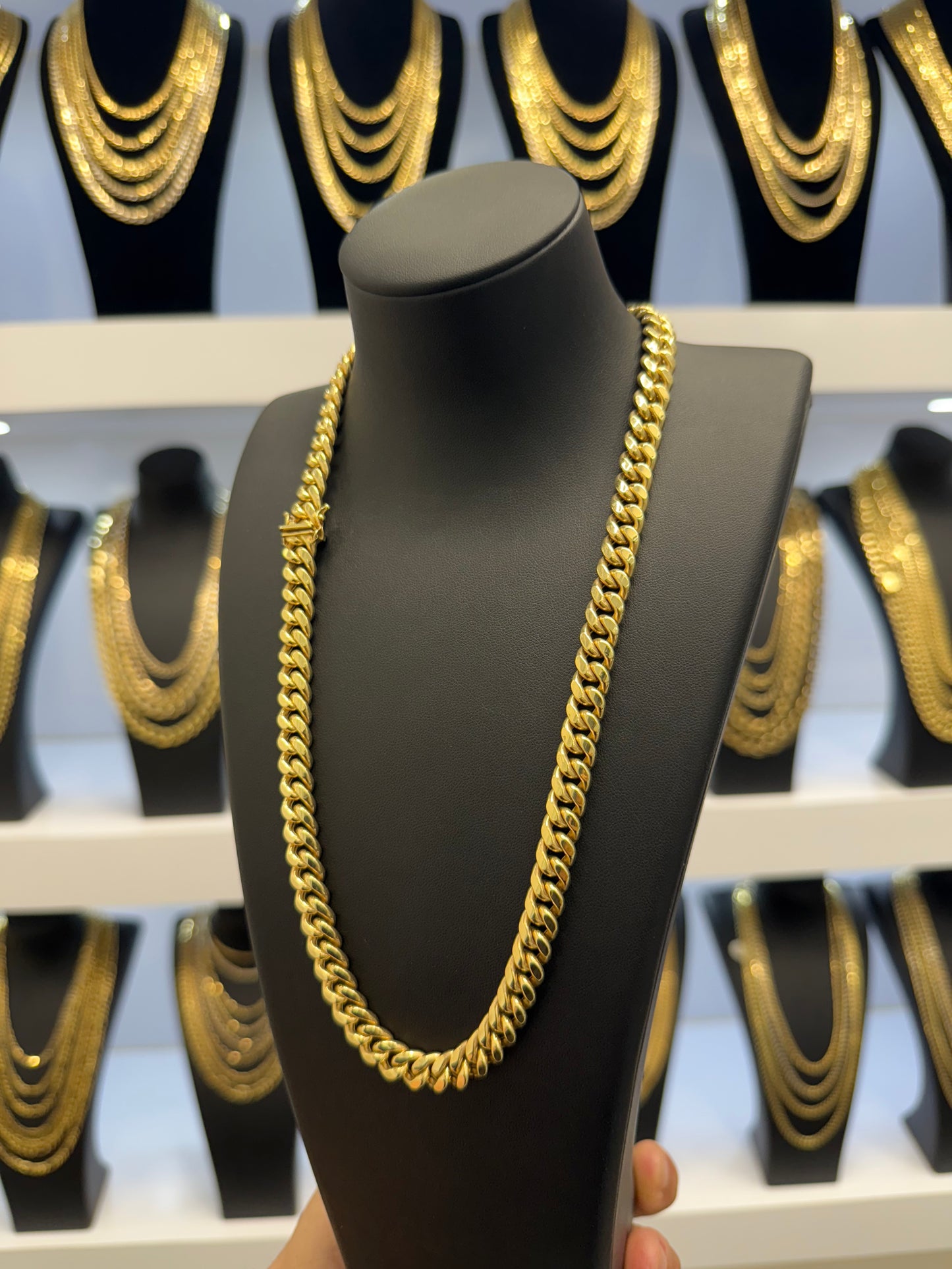 Semisolid 10k Miami Chain 9mm 20”