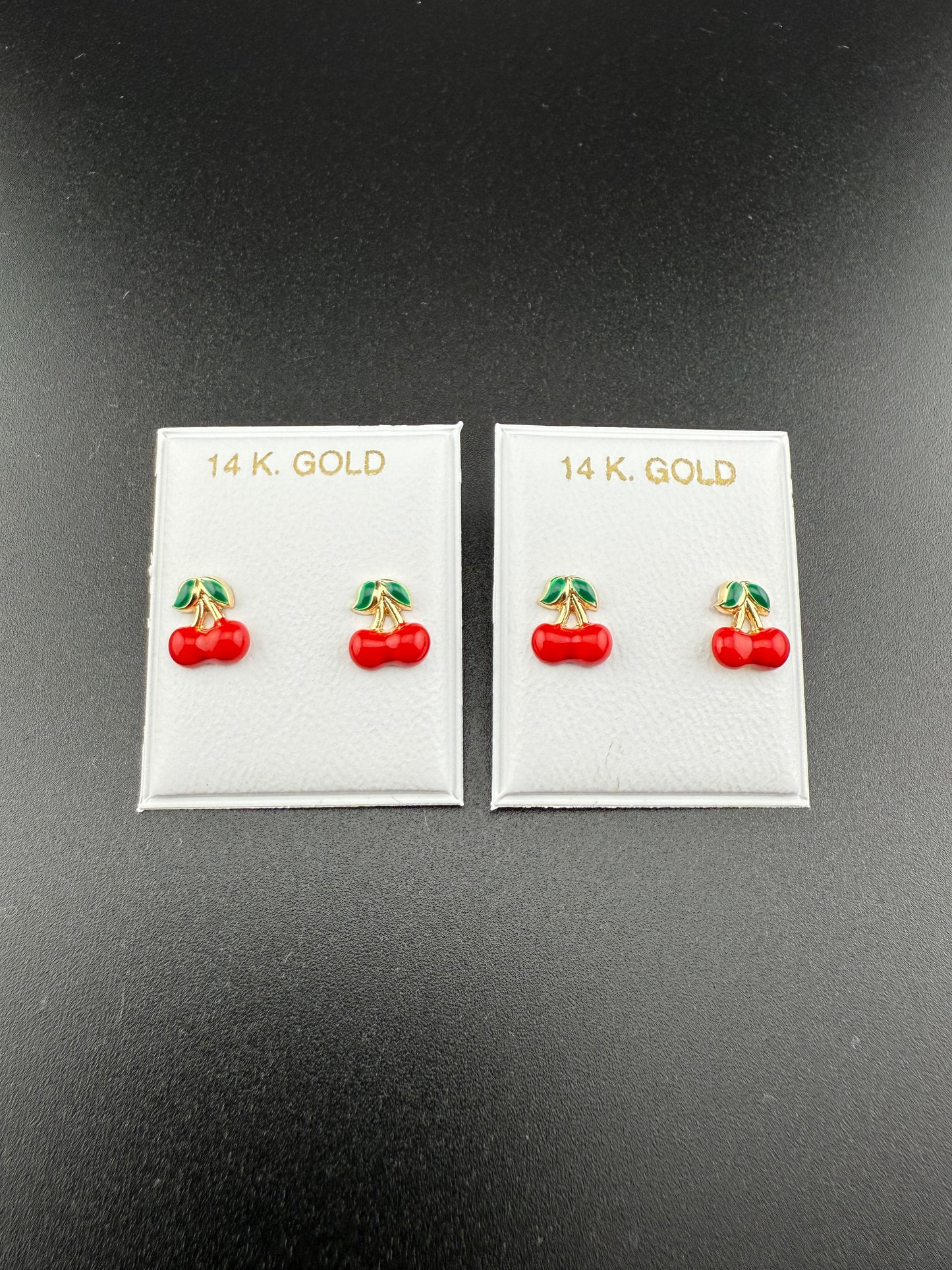 Gold 14k Screw-back earrings Cz