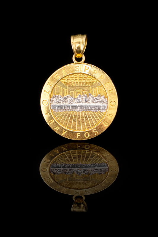 Gold 10k Last Supper Pendant