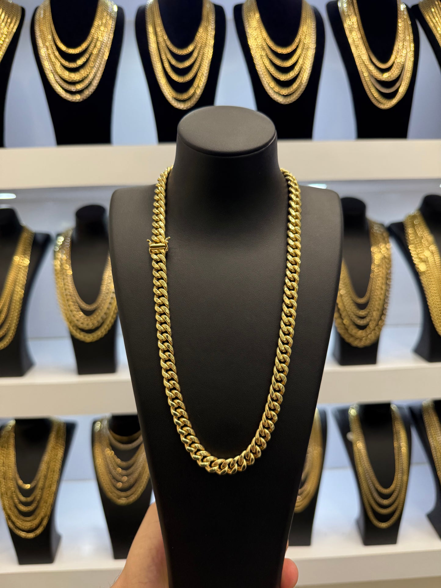 Semisolid 10k Miami Chain 9mm 20”
