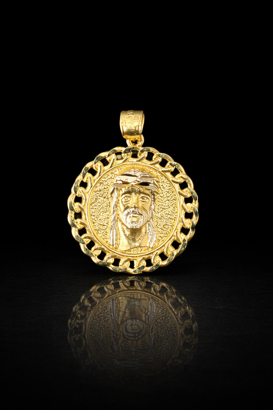 Gold 10k Jesus Pendant
