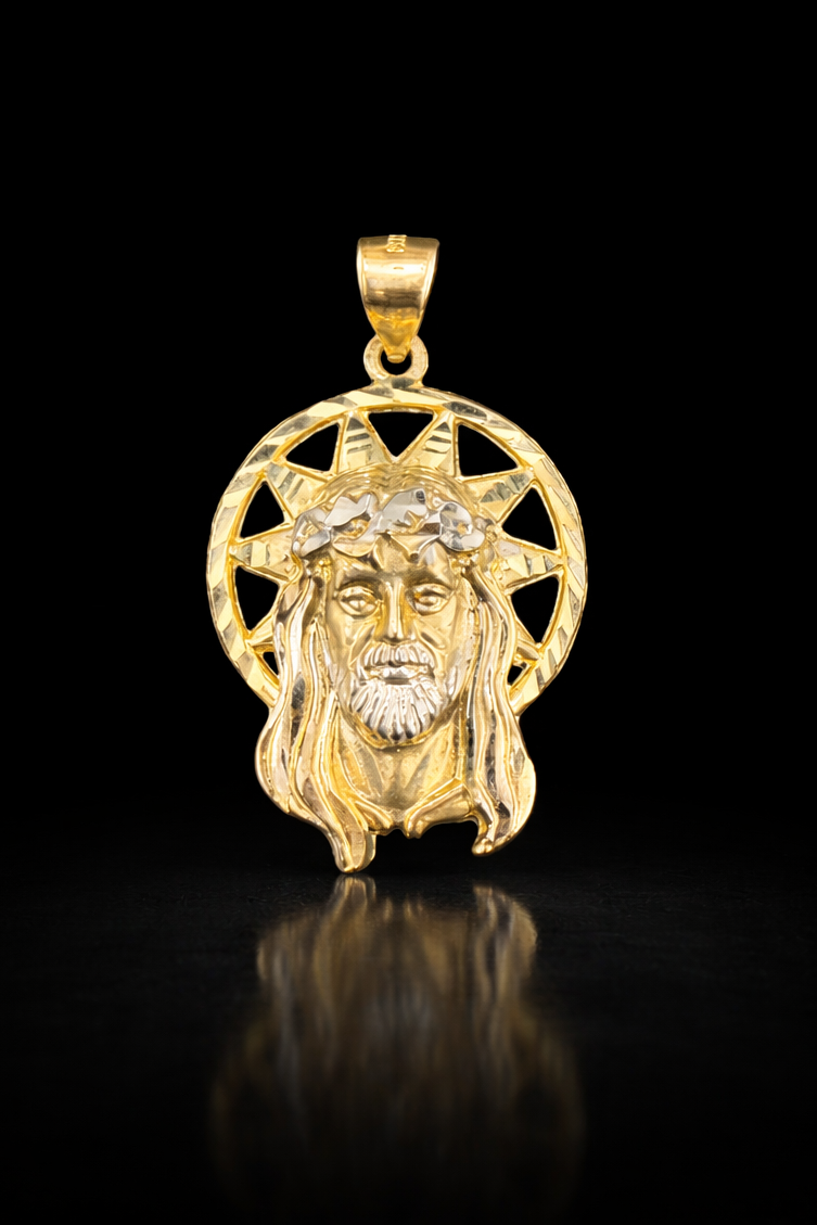 Gold 10k Jesus Pendant