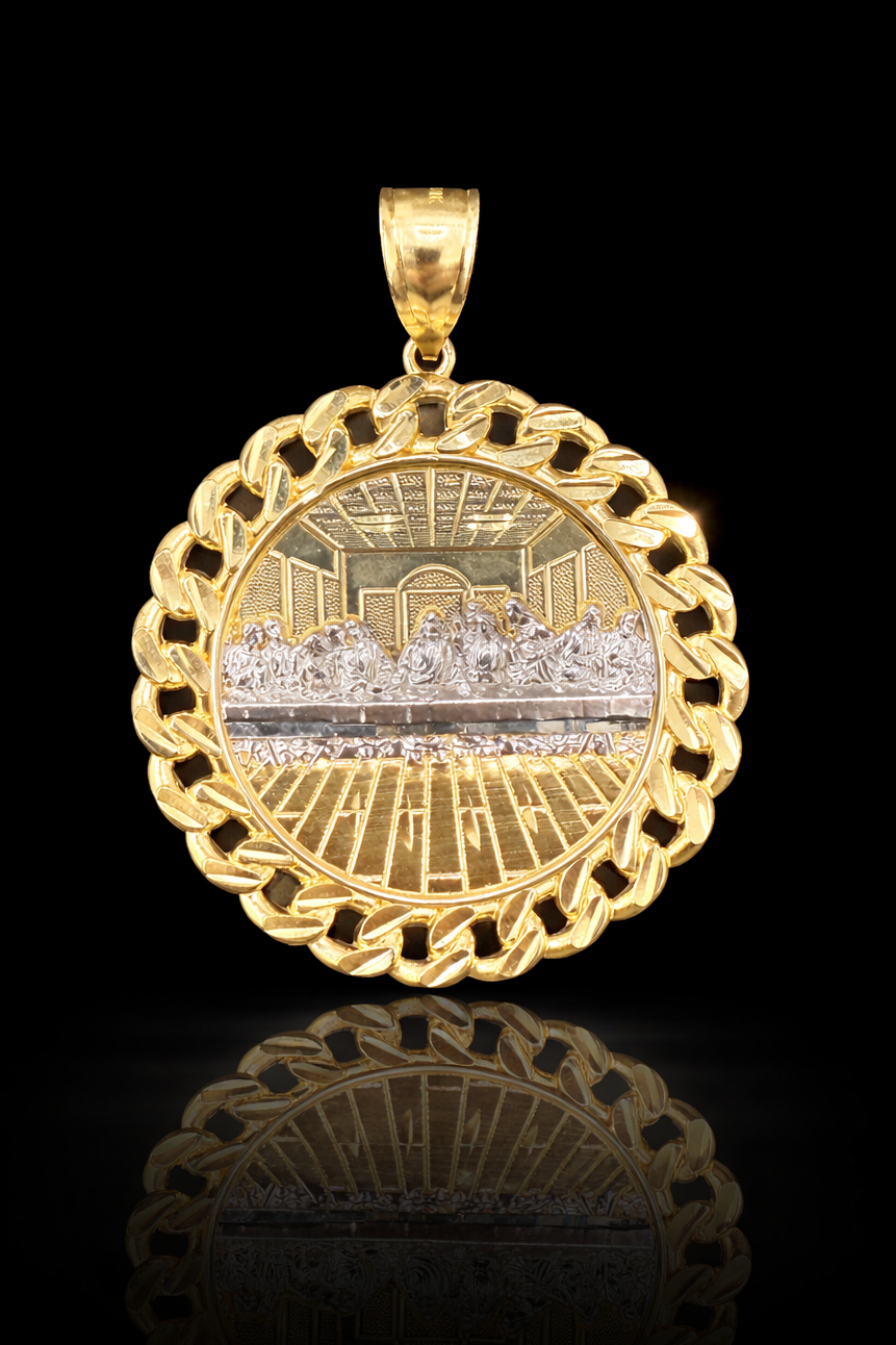 Gold 10k Last Supper Pendant
