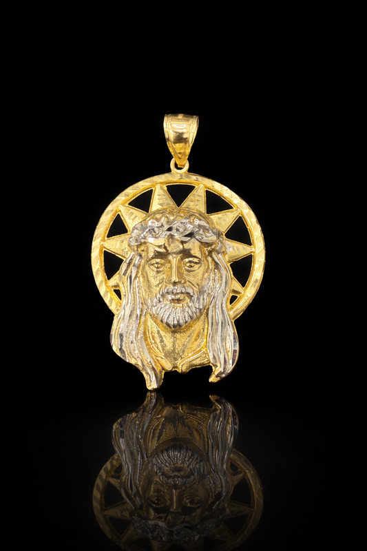 Gold 10k Jesus Pendant