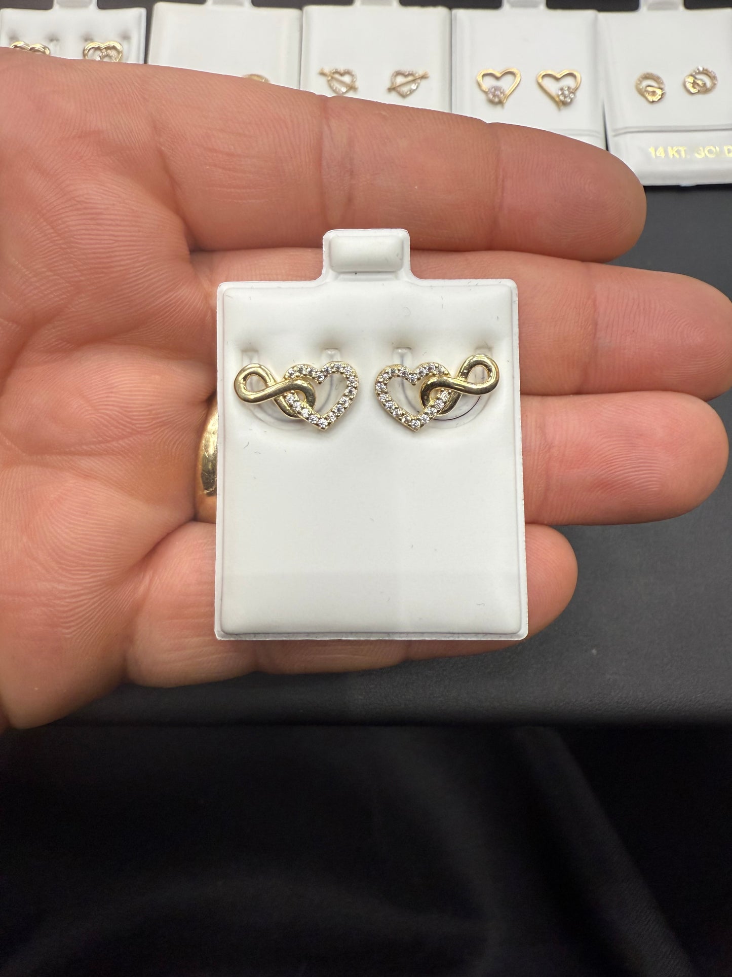 Gold 10k Earrings Cz