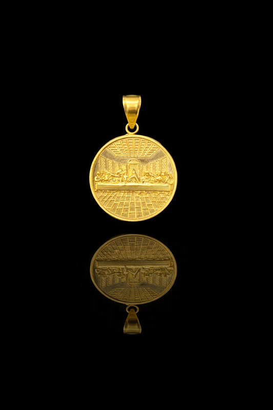 Gold 10k Last Supper Pendant