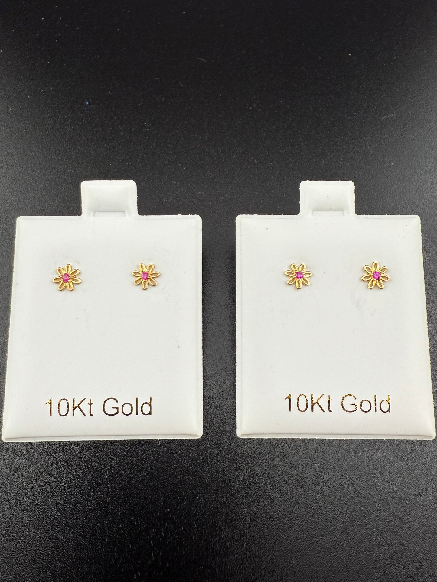 Gold 10k Screw-back earrings Cz