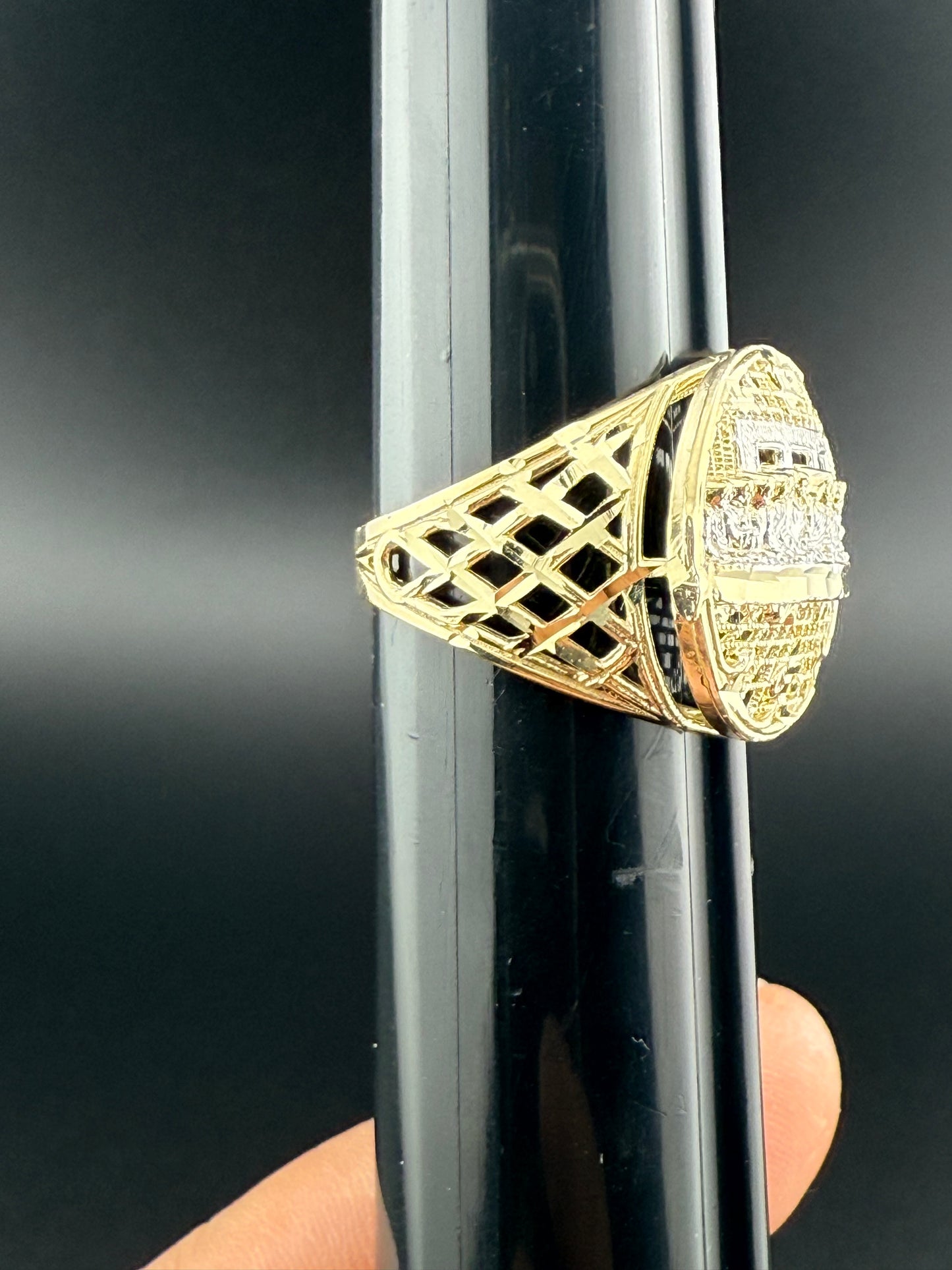 Gold 10k Last Supper Ring