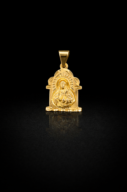 Gold 14k Jesus pendant