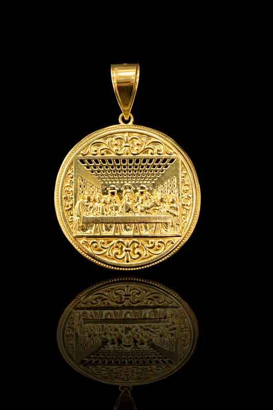 Gold 10k Last Supper Pendant