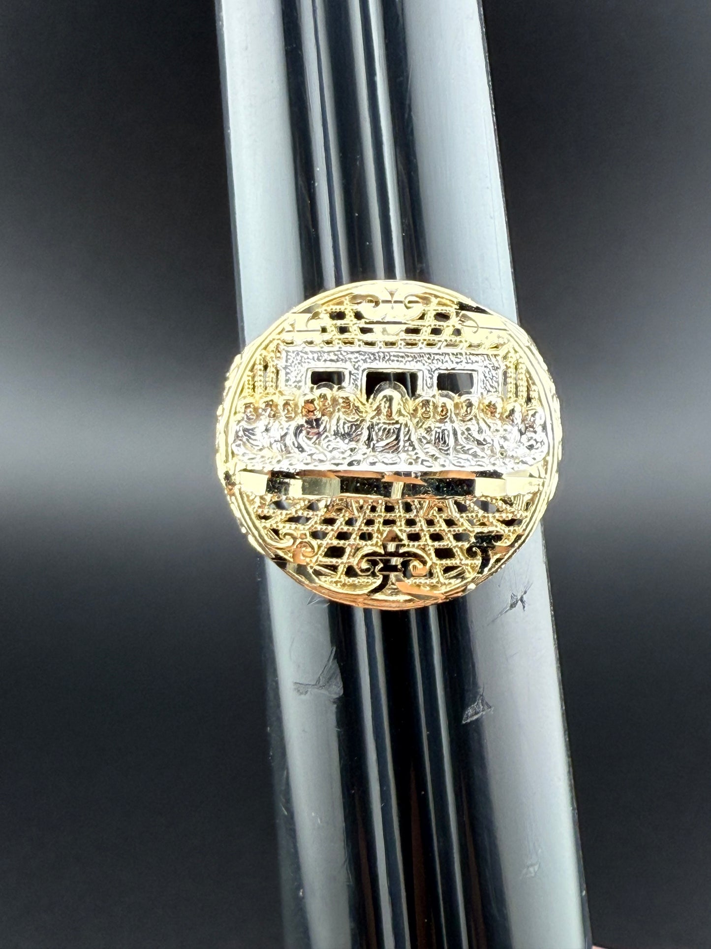 Gold 10k Last Supper Ring