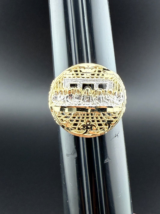Gold 10k Last Supper Ring