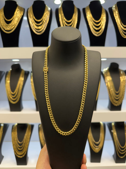 Semisolid 10k Miami Chain 7.5mm 24”