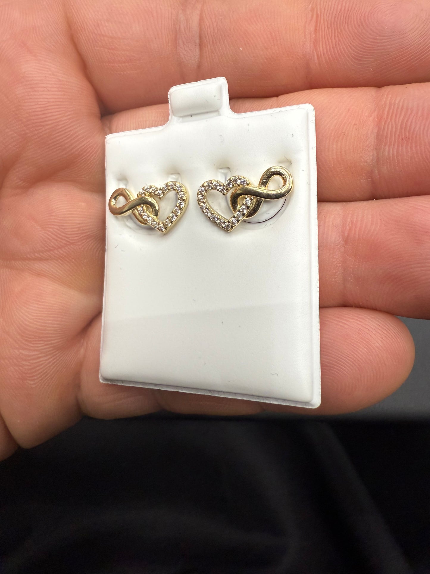 Gold 10k Earrings Cz