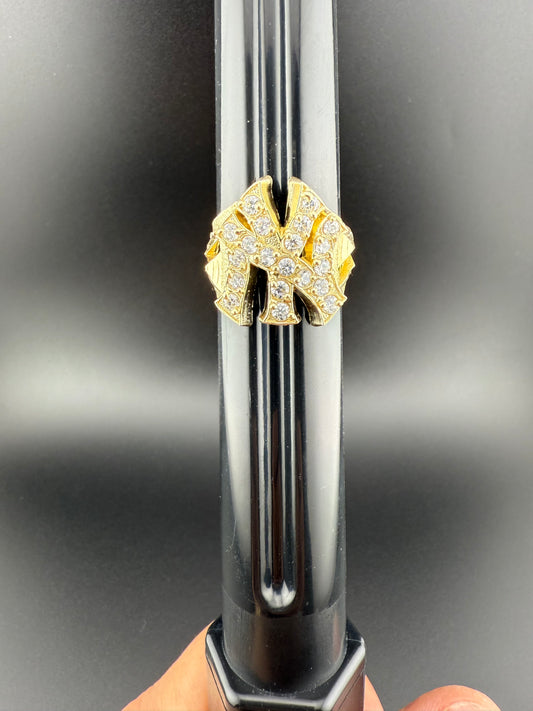 Gold 10k NY Ring Cz