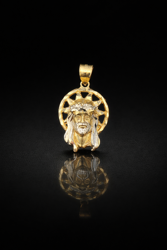 Gold 10k Jesus Pendant