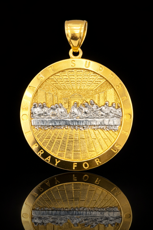 Gold 10k Last Supper Pendant