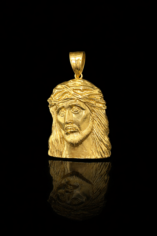 Gold 14k Jesus Pendant