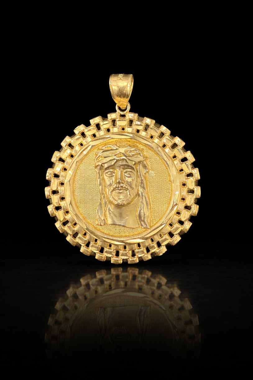 Gold 10k Jesus Pendant