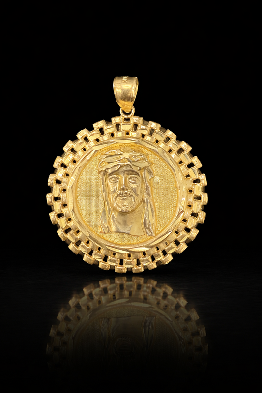 Gold 10k Jesus Pendant