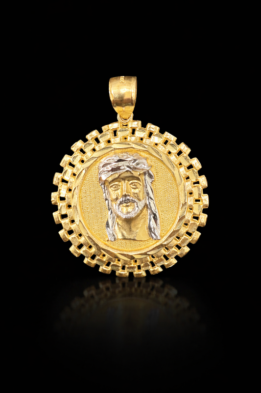 Gold 10k Jesus Pendant